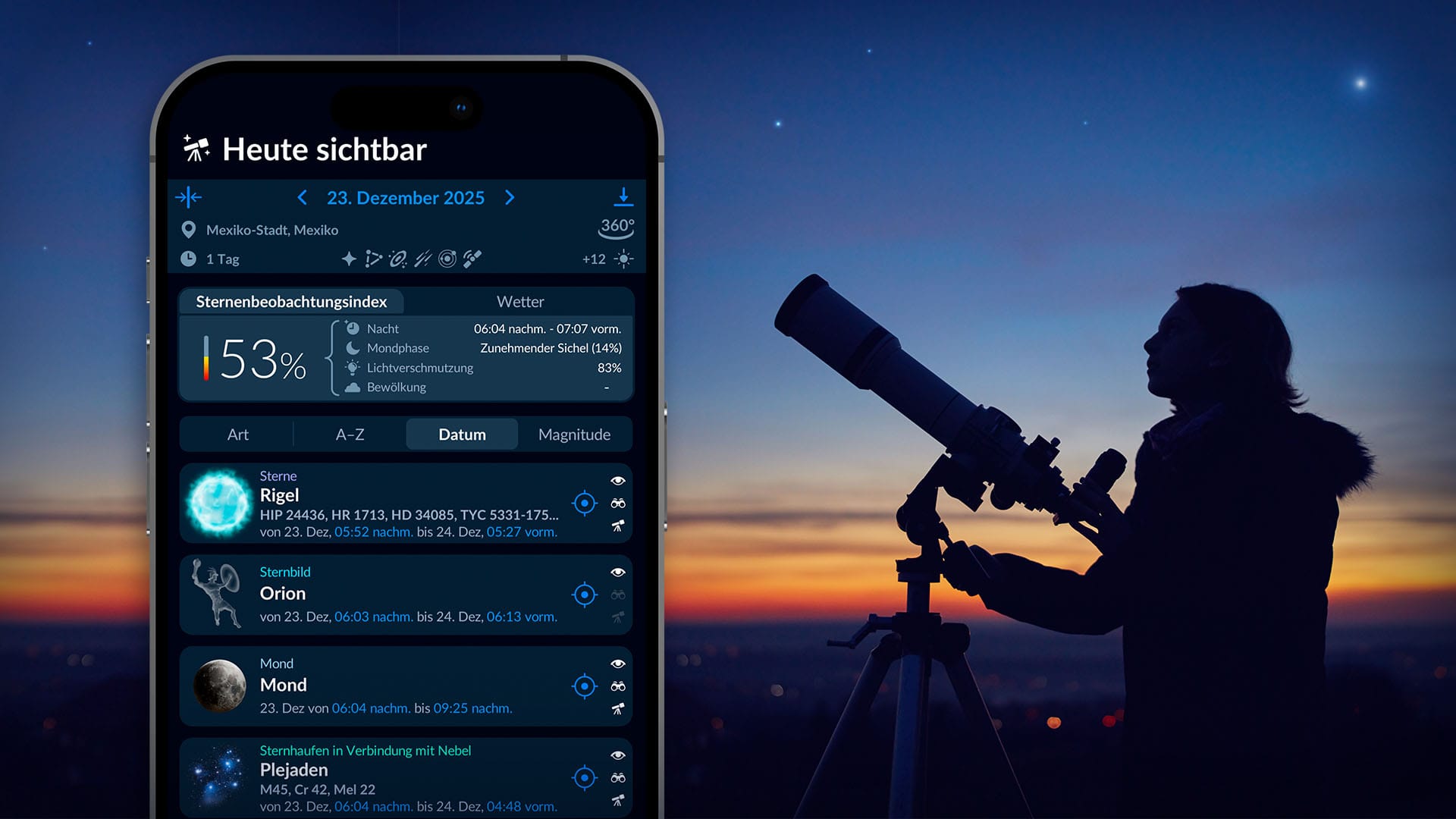 Visible Tonight