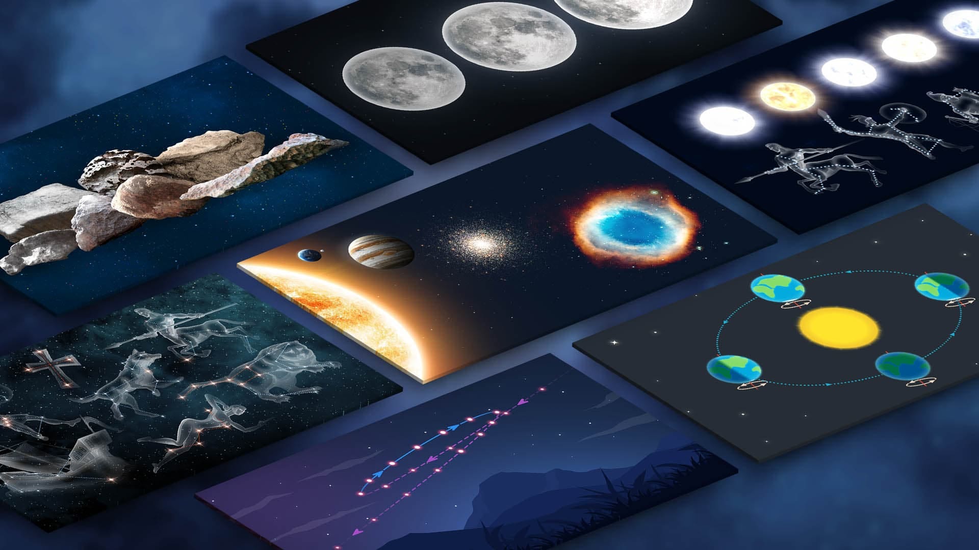 Space Infographics: Astronomical Phenomena in Pictures