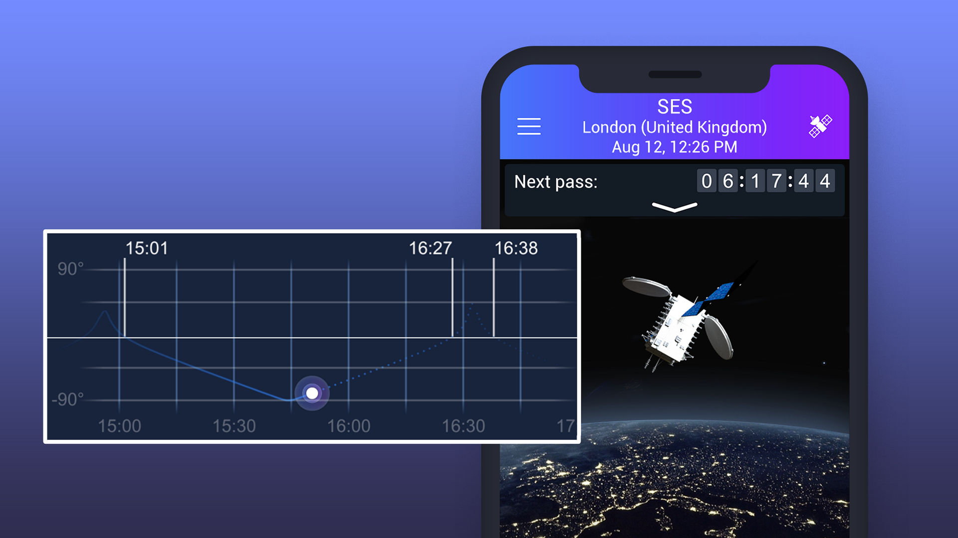 Satellite Tracker product feature 2