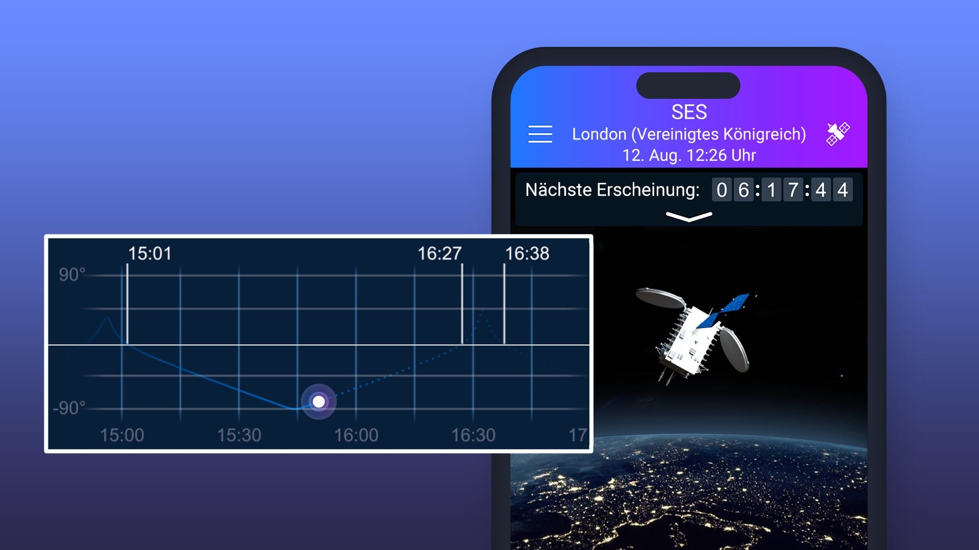 Satellite Tracker product feature 2