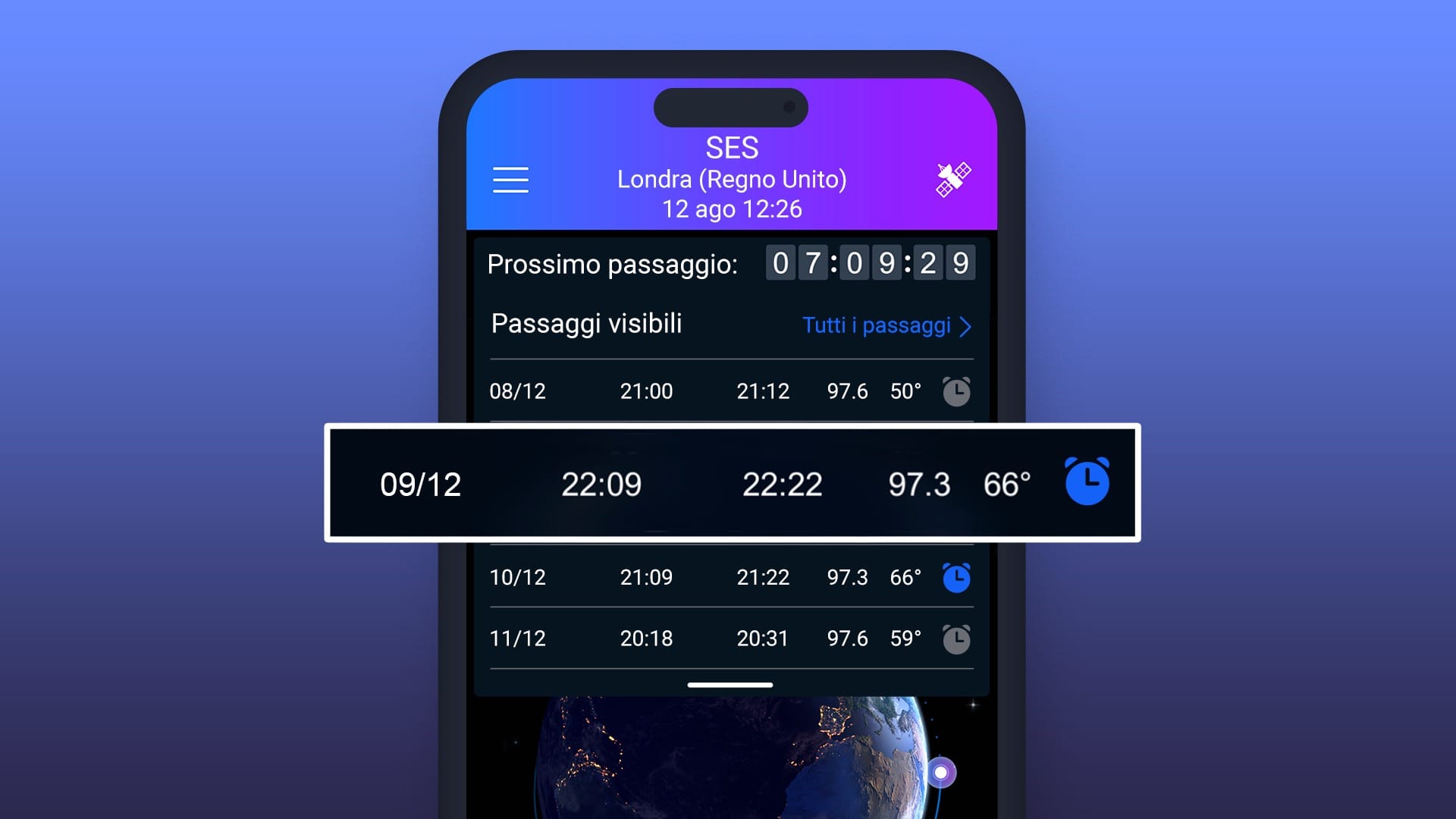 Satellite Tracker product feature 6
