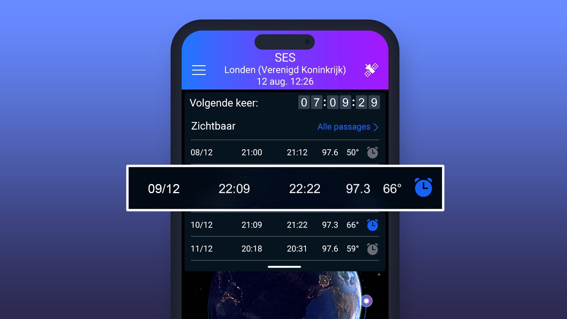 Satellite Tracker product feature 6