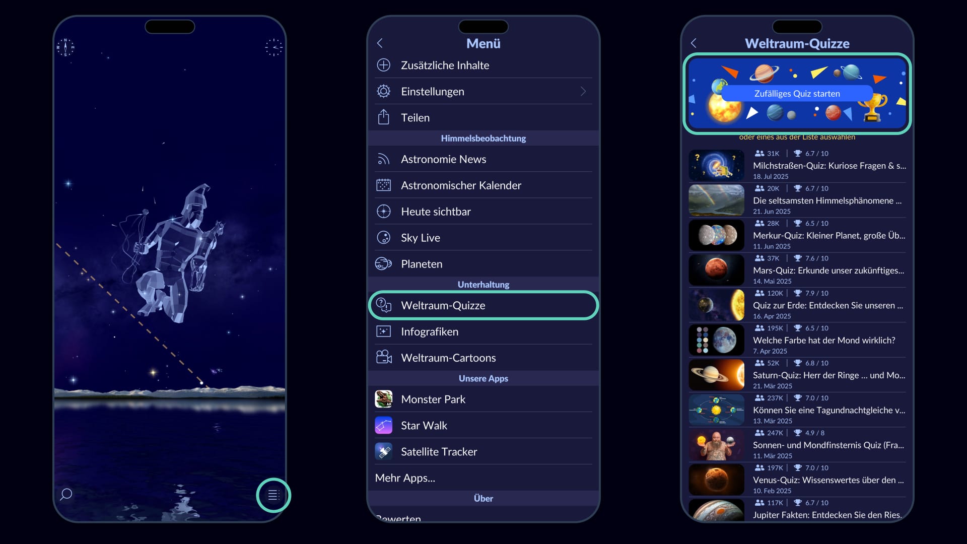 Star Walk 2 Update: Quizzes