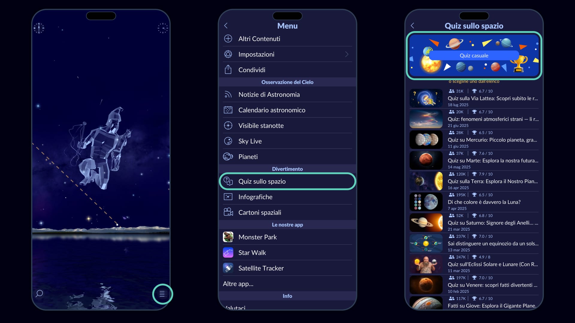 Star Walk 2 Update: Quizzes